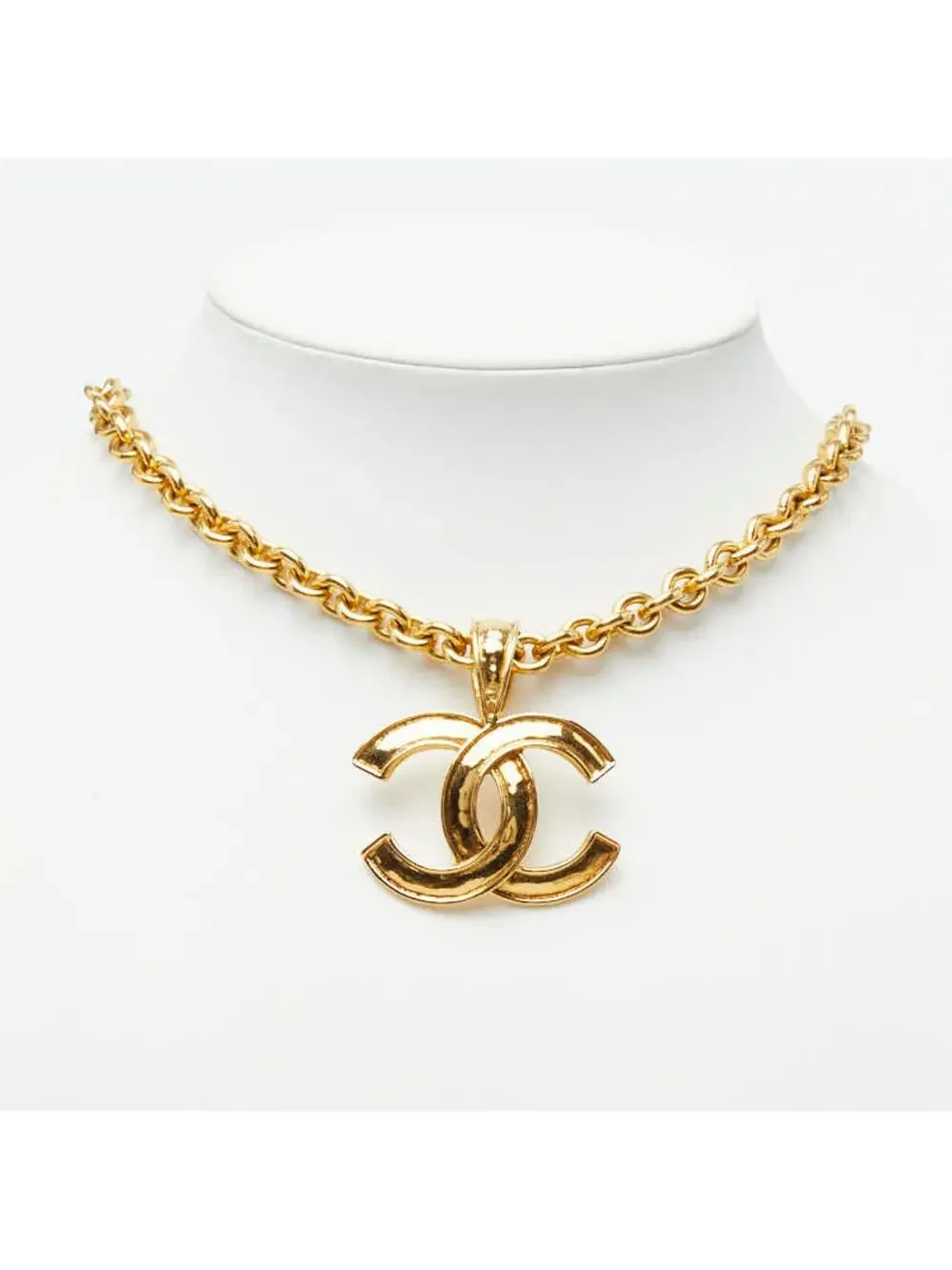 Chanel Cc Logo Chain Pendant Necklace #327491C96B